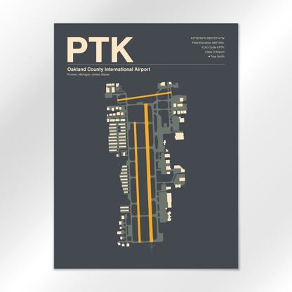 PTK Airport Diagram