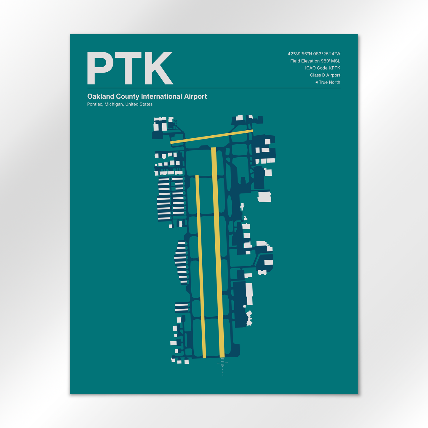 PTK Airport Diagram