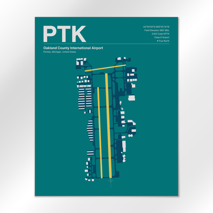 PTK Airport Diagram