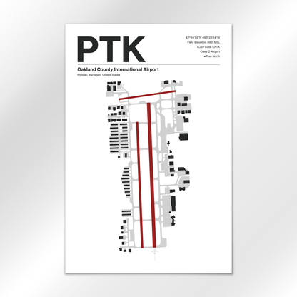 PTK Airport Diagram