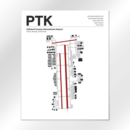 PTK Airport Diagram