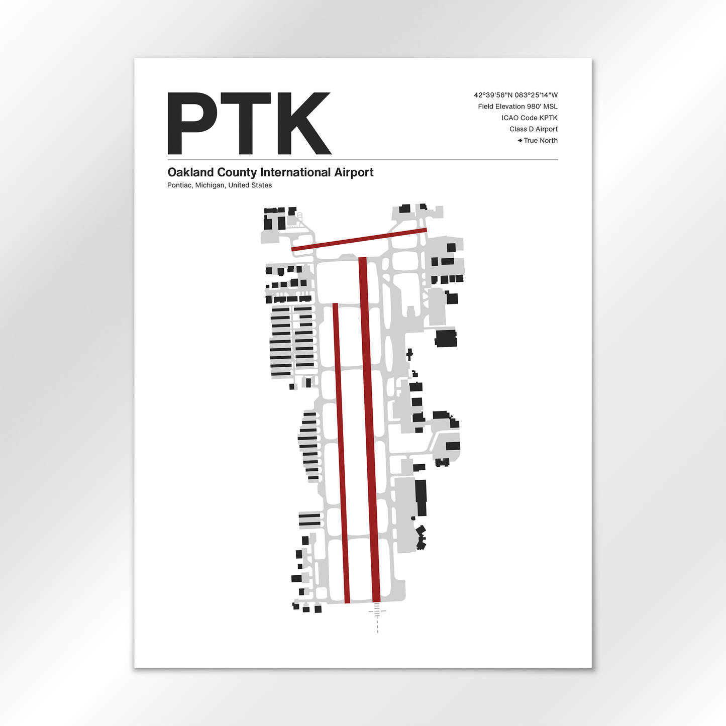 PTK Airport Diagram
