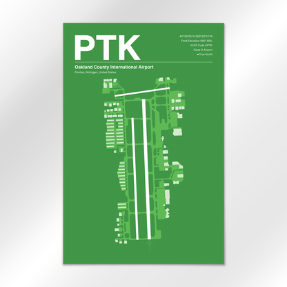 PTK Airport Diagram