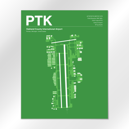 PTK Airport Diagram
