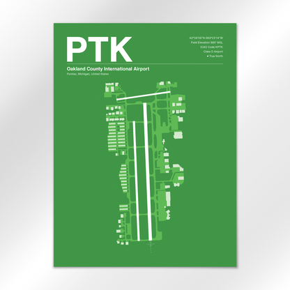PTK Airport Diagram