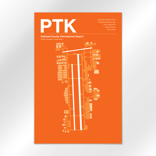 PTK | Pontiac - Sunset Orange - 12×18" - No Frame