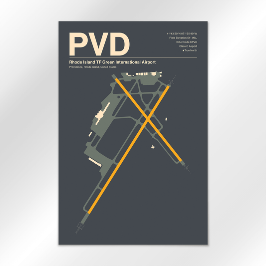 PVD | Providence - Mid - Century Slate - 12×18" - No Frame