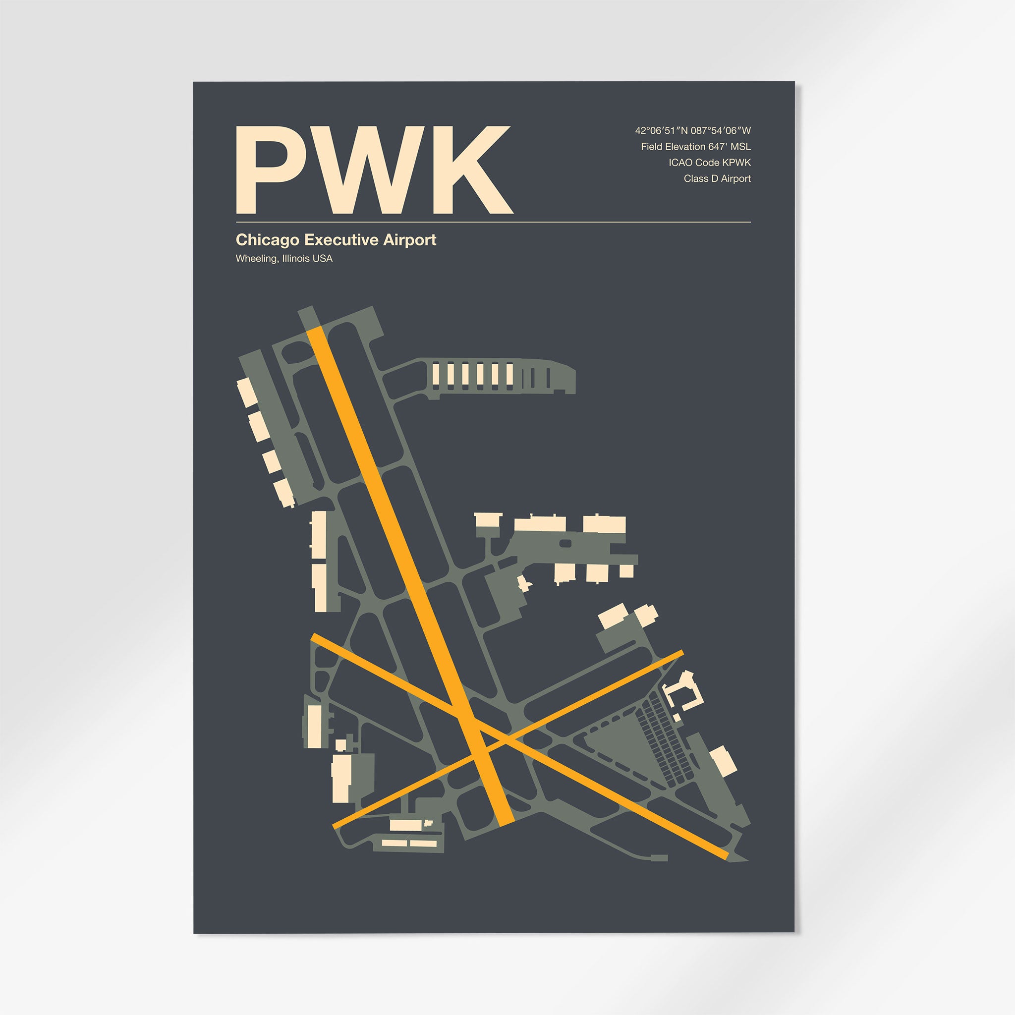 PWK | Wheeling - 24×36" - Mid - Century Slate - No Frame