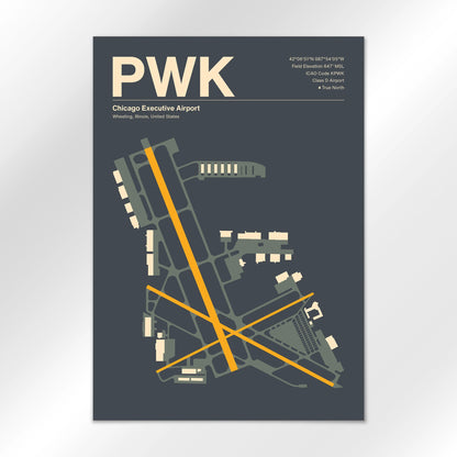 PWK | Wheeling - Mid - Century Slate - A2 - No Frame