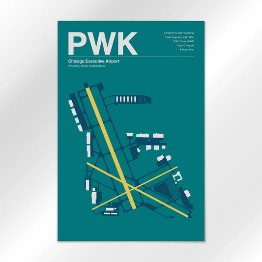 PWK | Wheeling - Mid - Century Moss - 12×18" - No Frame