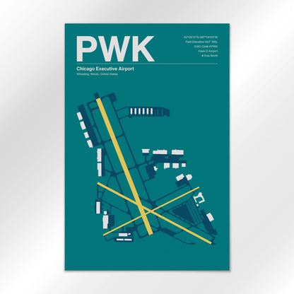 PWK | Wheeling - Mid - Century Moss - 24×36" - No Frame