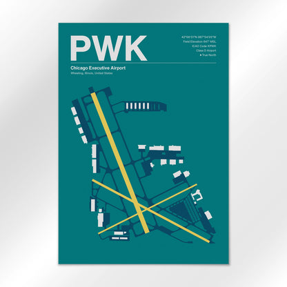 PWK | Wheeling - Mid - Century Moss - A3 - No Frame