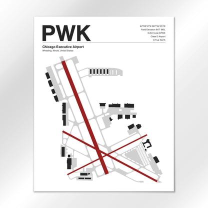 PWK | Wheeling - Mid - Century Modern - 16×20" - No Frame