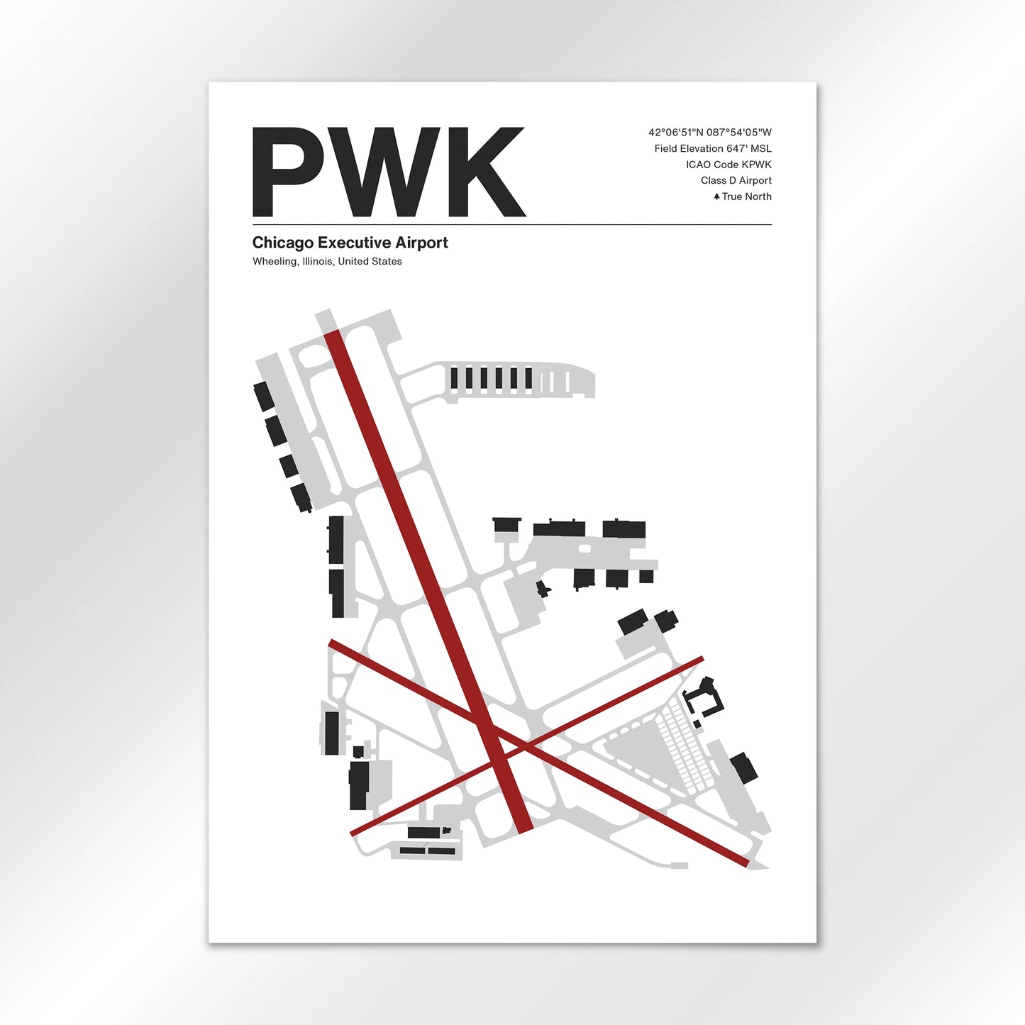 PWK | Wheeling - Mid - Century Modern - A1 - No Frame