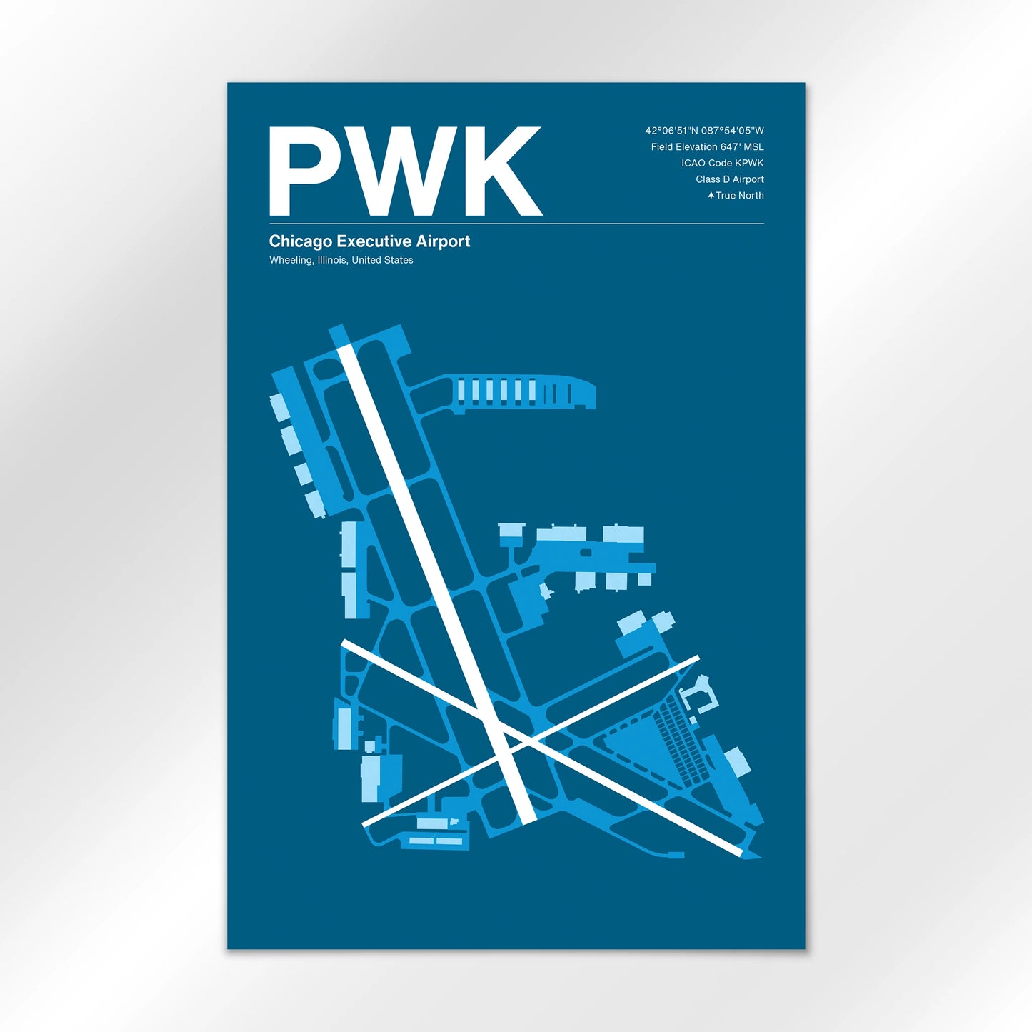 PWK | Wheeling - Skyline Blue - 12×18" - No Frame