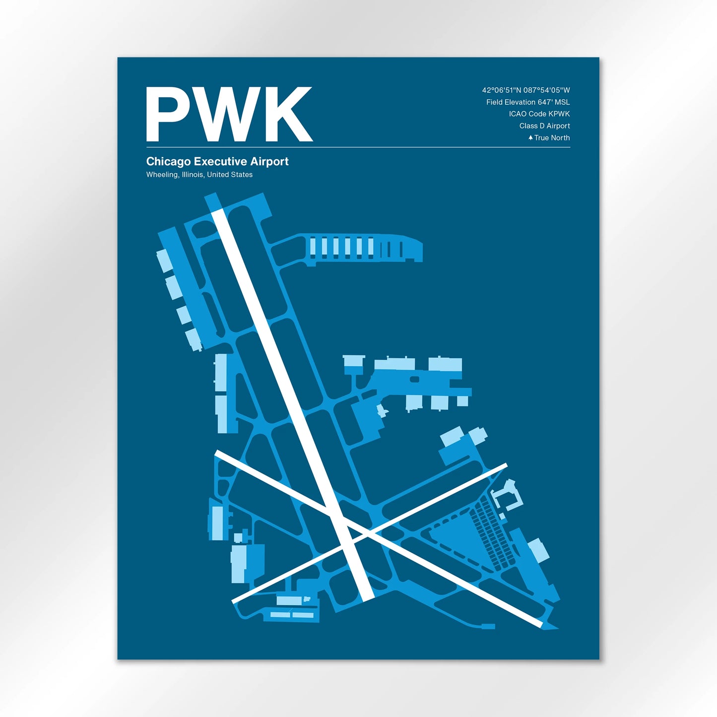 PWK | Wheeling - Skyline Blue - 16×20" - No Frame