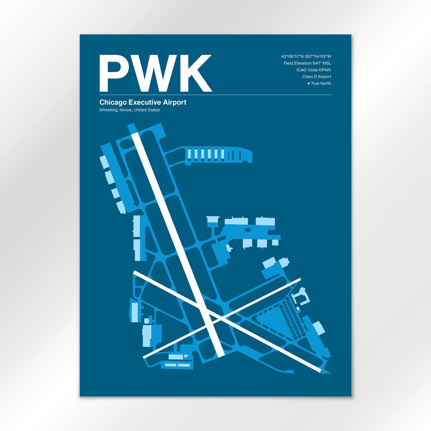 PWK | Wheeling - Skyline Blue - 18×24" - No Frame