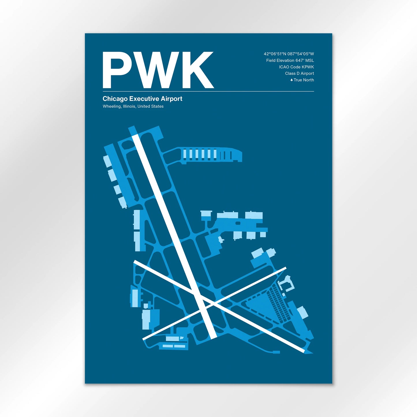 PWK | Wheeling - Skyline Blue - A3 - No Frame