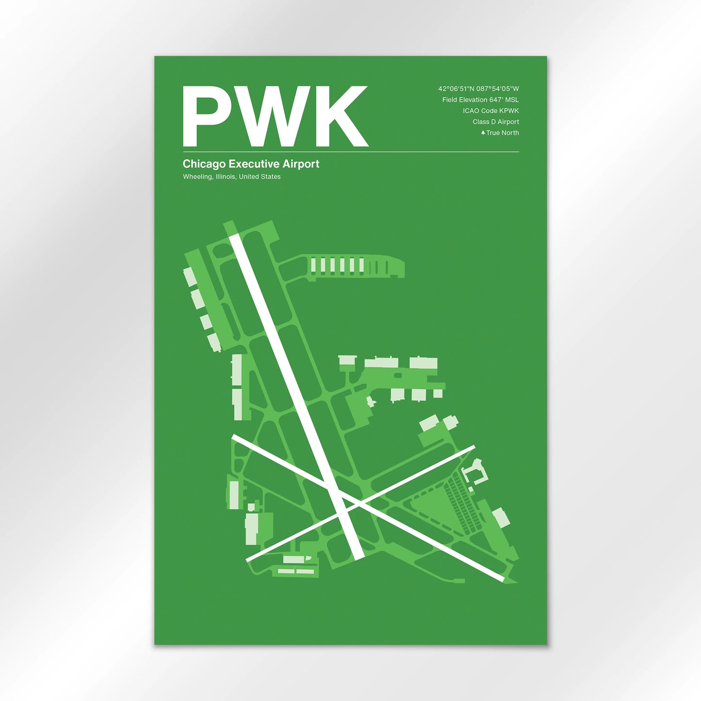 PWK | Wheeling - Overland Green - 12×18" - No Frame