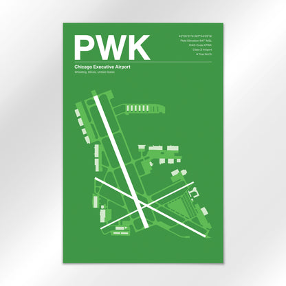 PWK | Wheeling - Overland Green - 12×18" - No Frame
