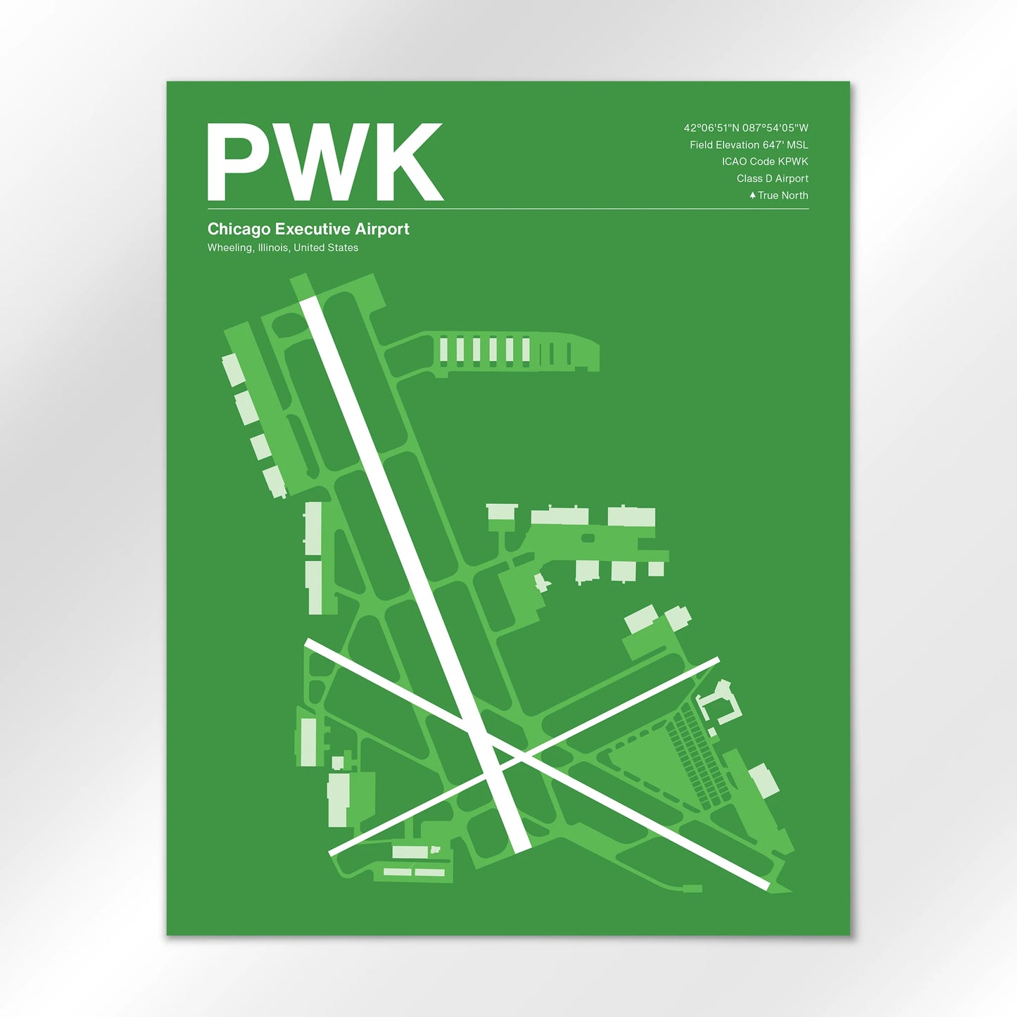 PWK | Wheeling - Overland Green - 16×20" - No Frame
