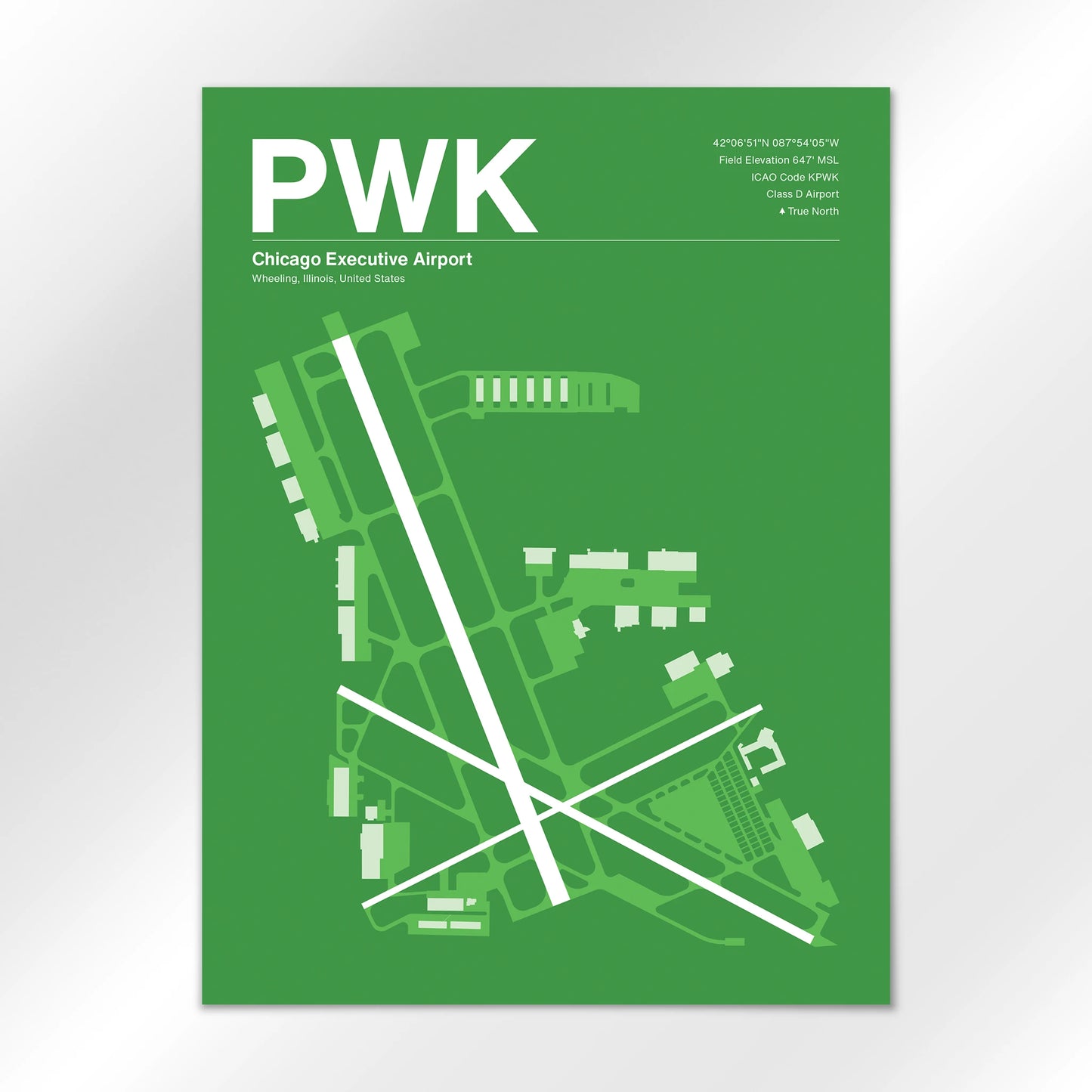 PWK | Wheeling - Overland Green - 18×24" - No Frame