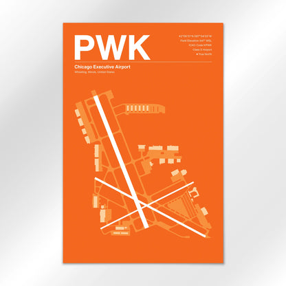 PWK | Wheeling - Sunset Orange - 12×18" - No Frame