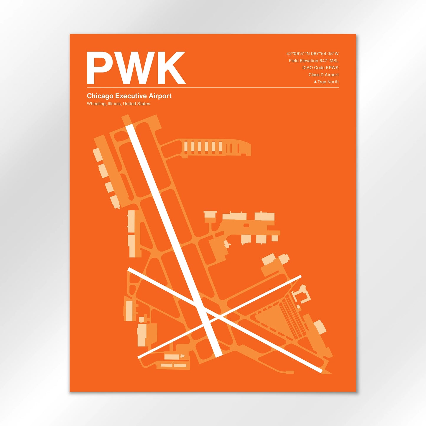 PWK | Wheeling - Sunset Orange - 16×20" - No Frame