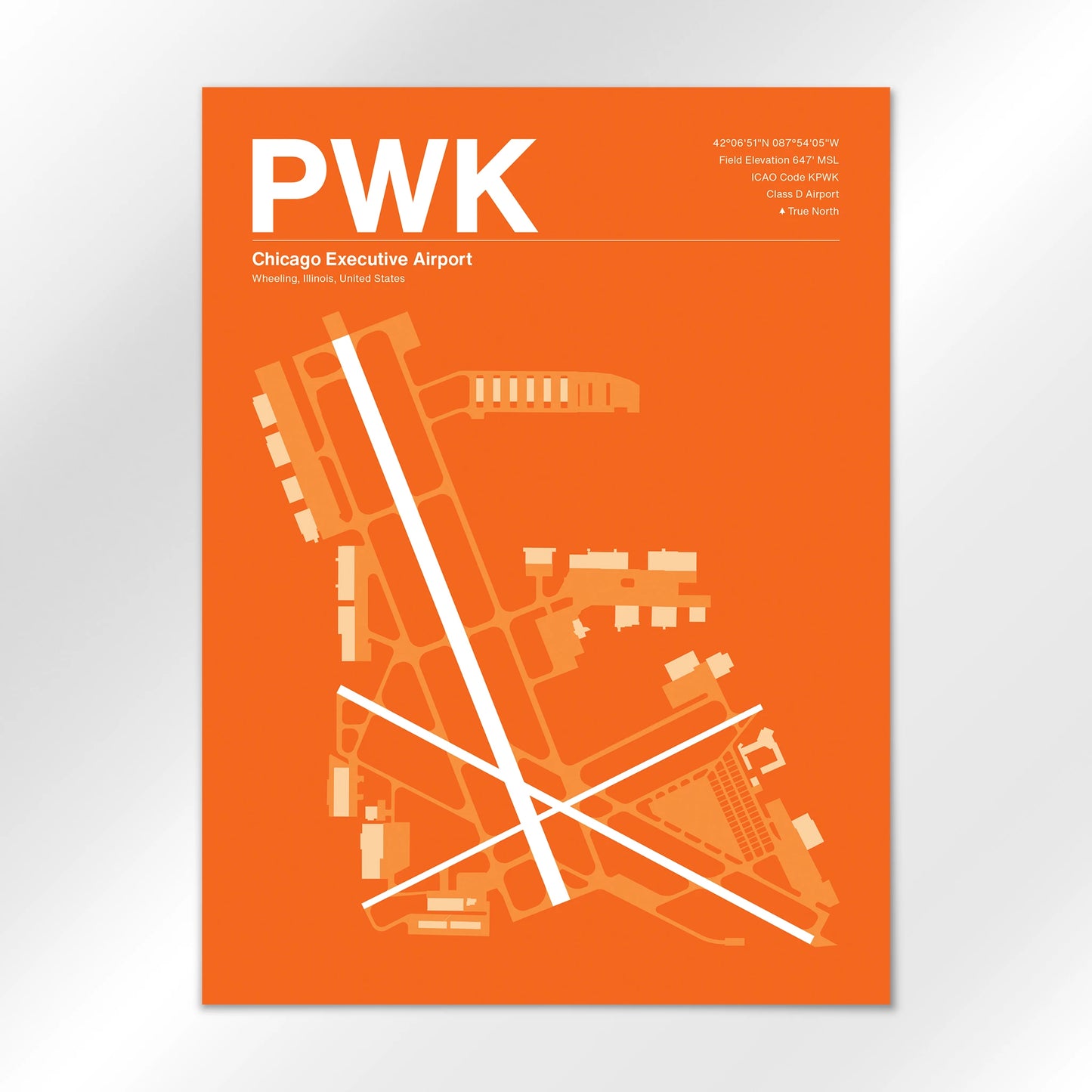 PWK | Wheeling - Sunset Orange - 18×24" - No Frame