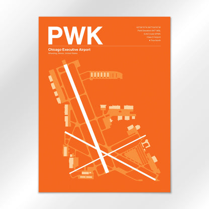 PWK | Wheeling - Sunset Orange - 18×24" - No Frame