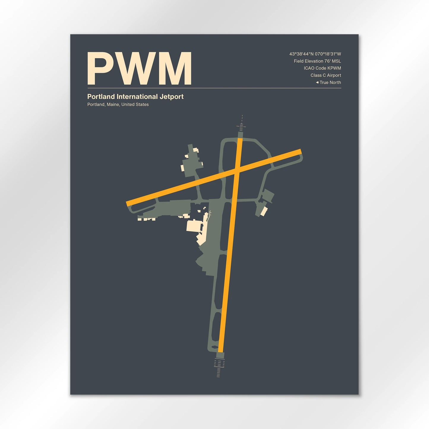 PWM | Portland - Mid - Century Slate - 16×20" - No Frame