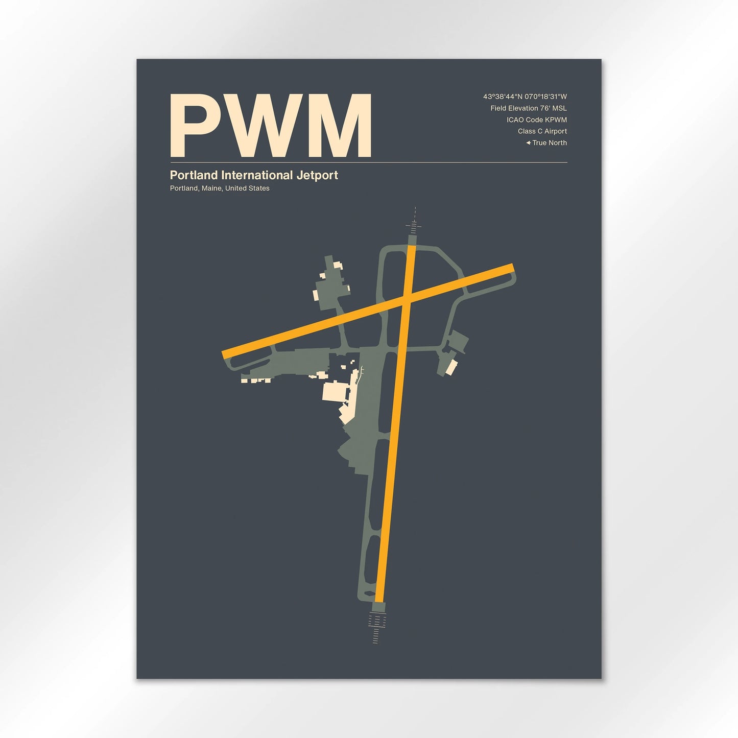PWM | Portland - Mid - Century Slate - 18×24" - No Frame