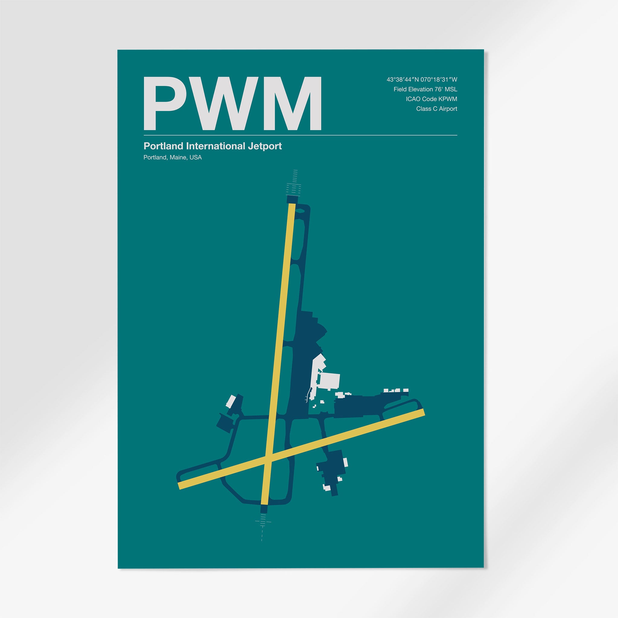 PWM | Portland - 24×36" - Mid - Century Moss - No Frame