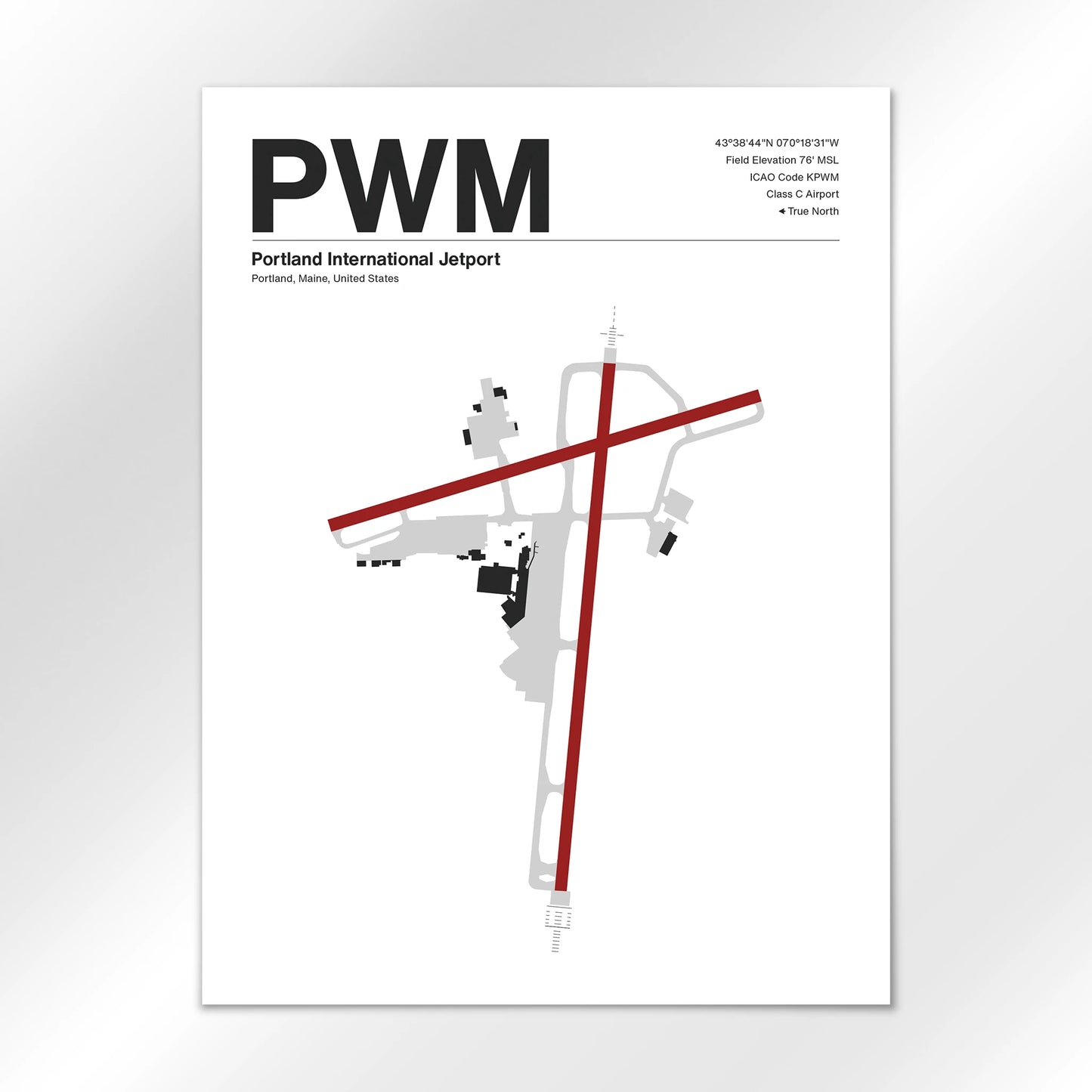 PWM | Portland - Mid - Century Modern - 18×24" - No Frame