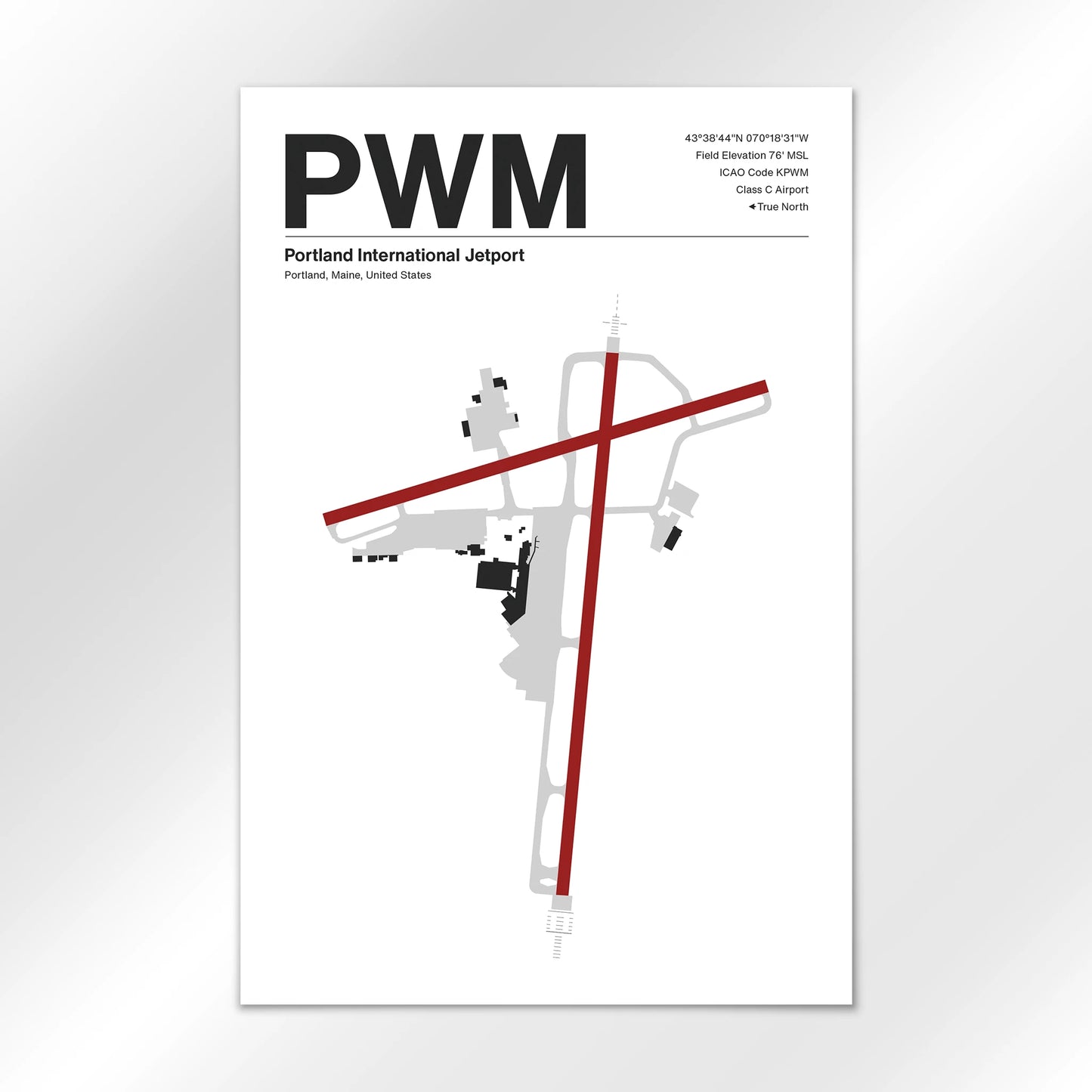 PWM | Portland - Mid - Century Modern - 24×36" - No Frame