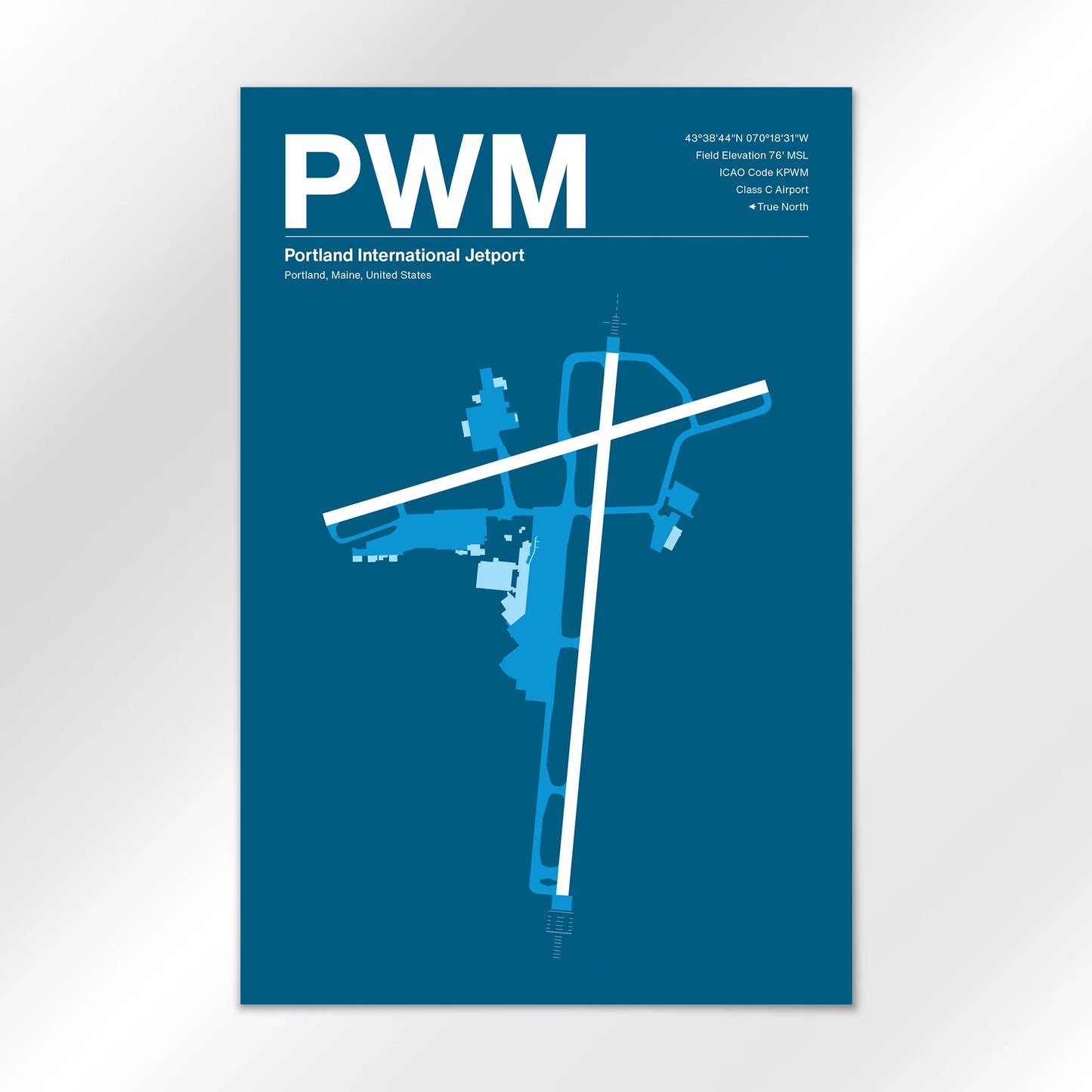 PWM | Portland - Skyline Blue - 12×18" - No Frame