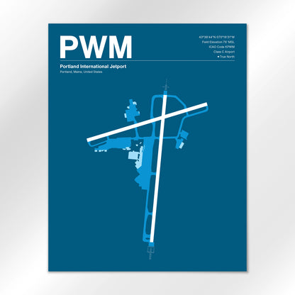 PWM | Portland - Skyline Blue - 16×20" - No Frame