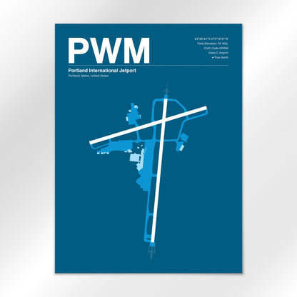 PWM | Portland - Skyline Blue - 18×24" - No Frame