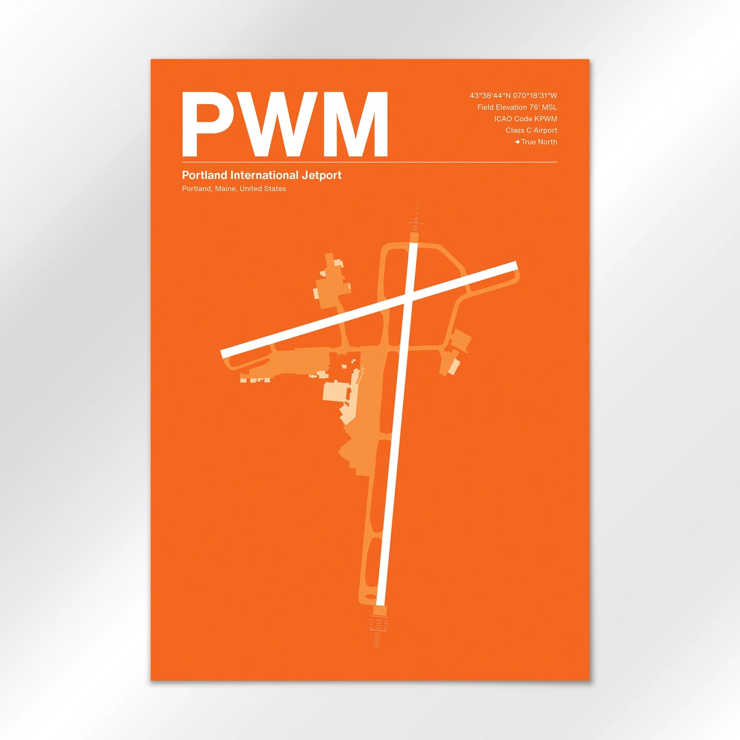 PWM | Portland - Sunset Orange - A3 - No Frame