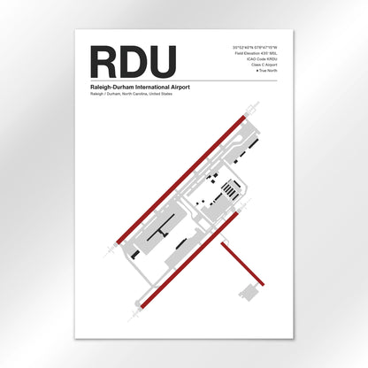 RDU | Raleigh / Durham - Mid - Century Modern - A2 - No Frame