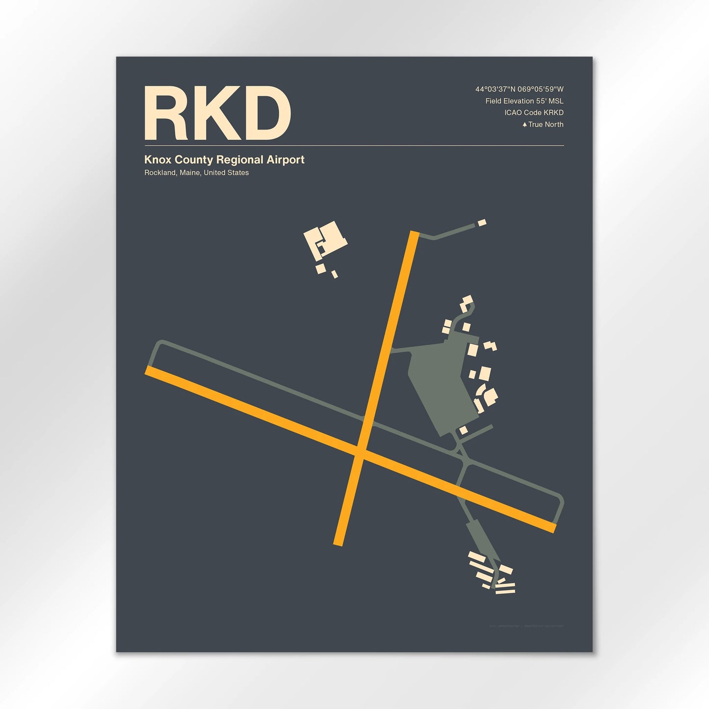 RKD Airport Diagram