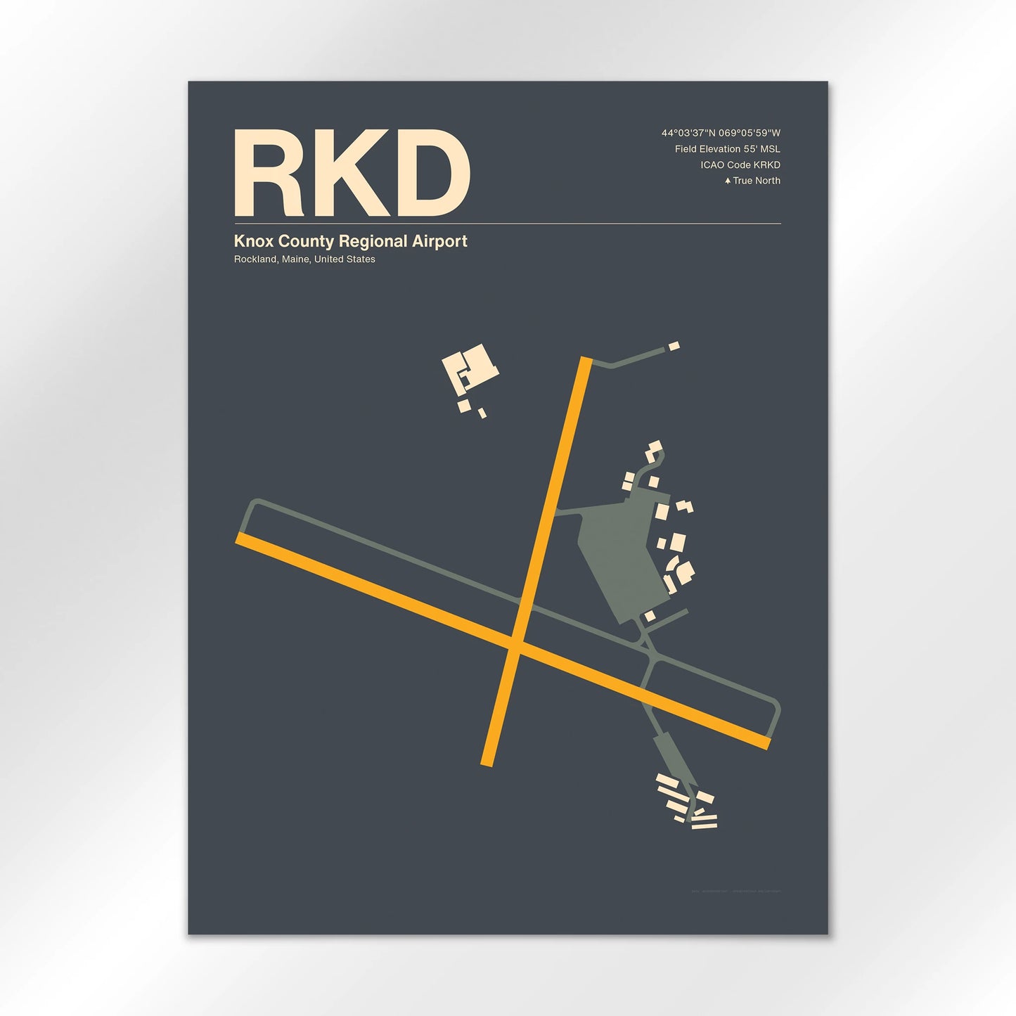 RKD Airport Diagram