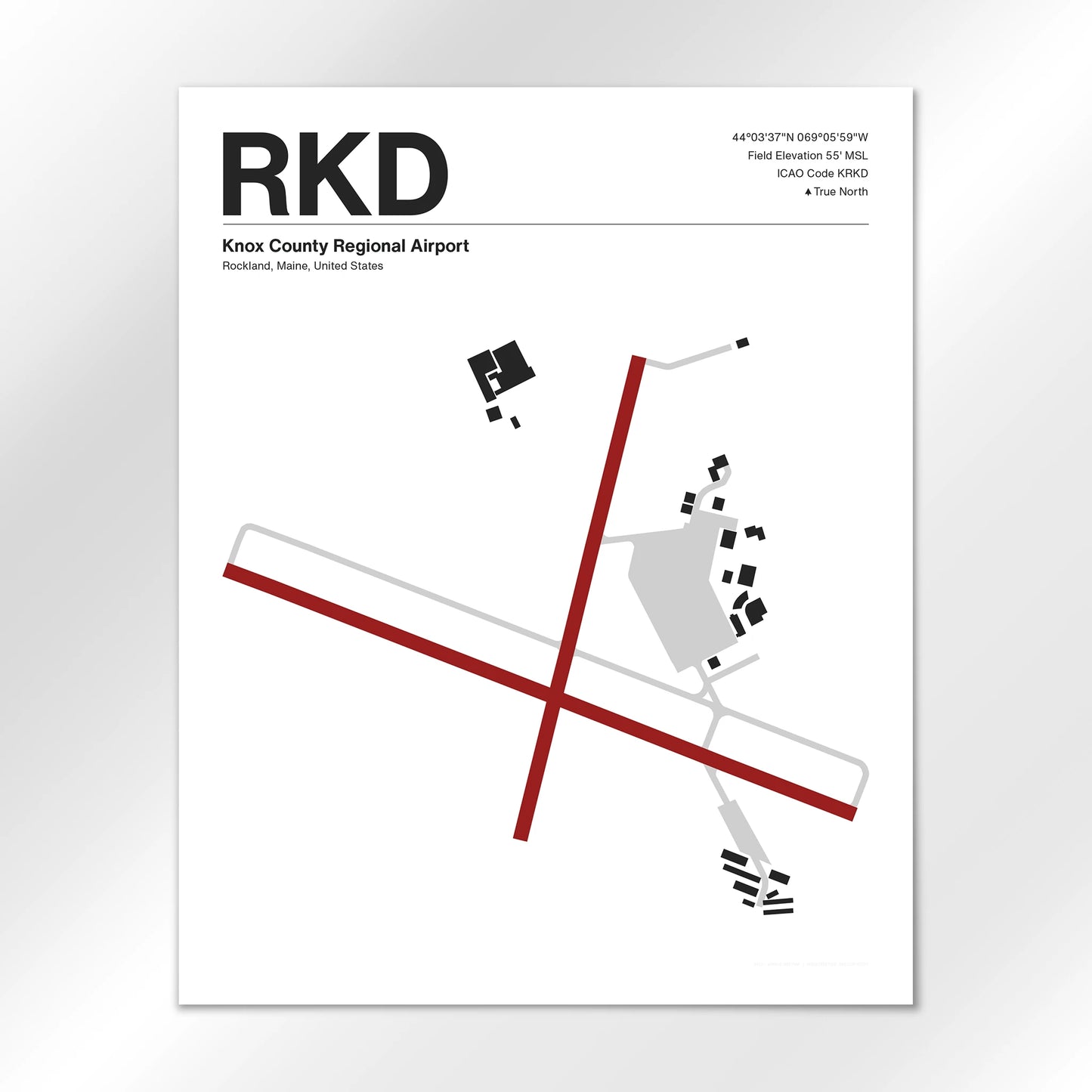 RKD Airport Diagram