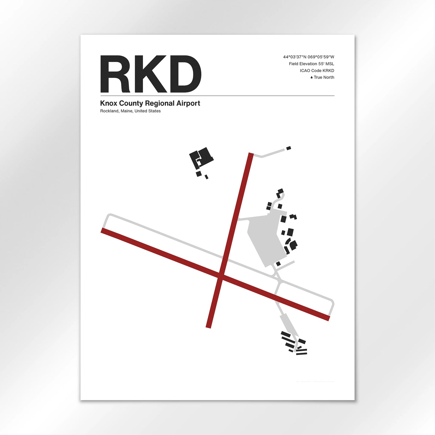 RKD Airport Diagram