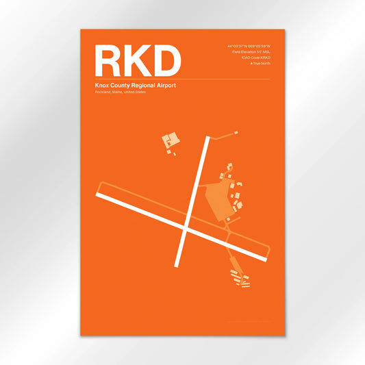 RKD | Rockland - Sunset Orange - 12×18" - No Frame