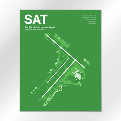 SAT | San Antonio - Overland Green - 16×20" - No Frame