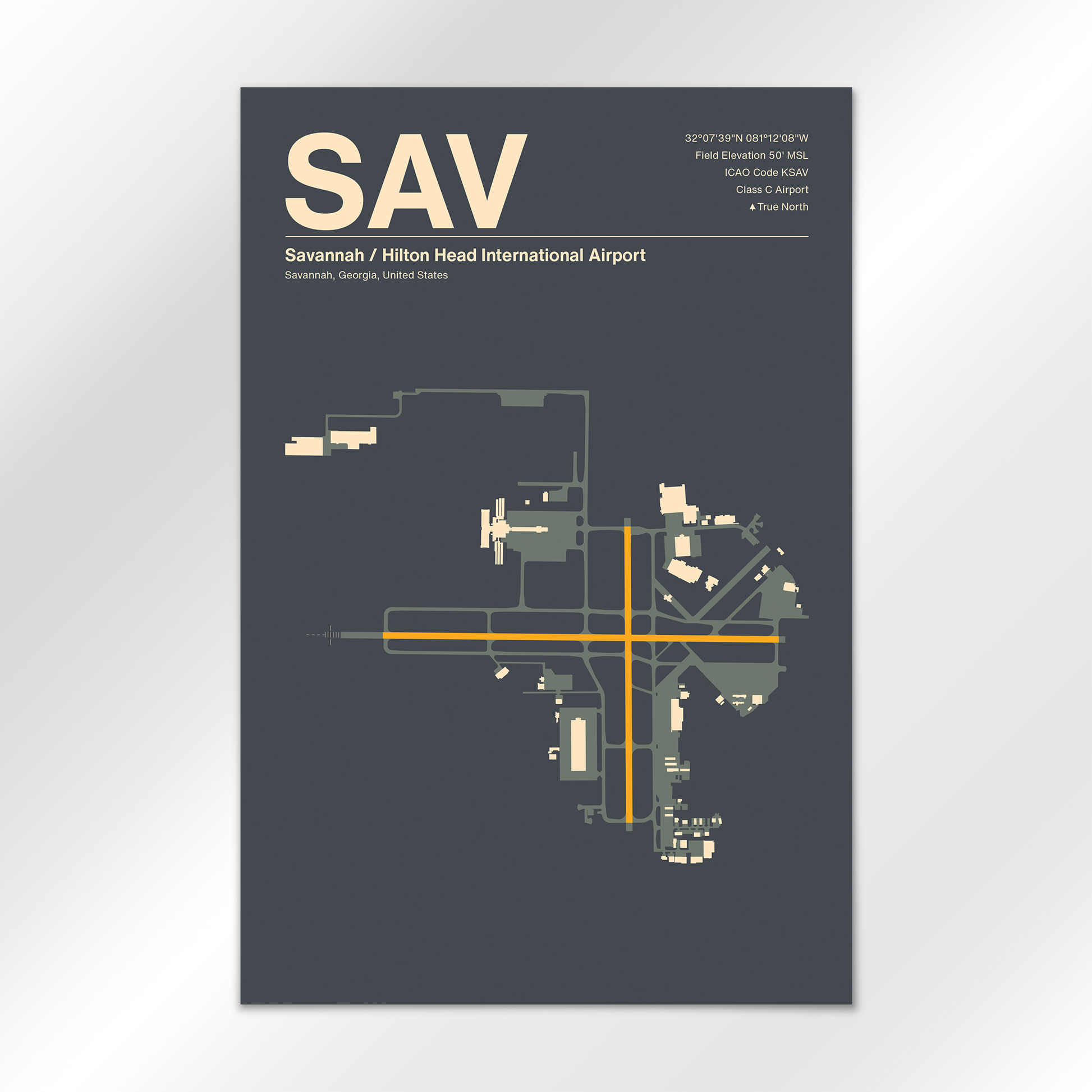 SAV Airport Diagram