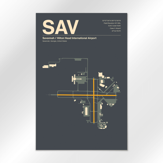 SAV | Savannah - Mid - Century Slate - 12×18" - No Frame