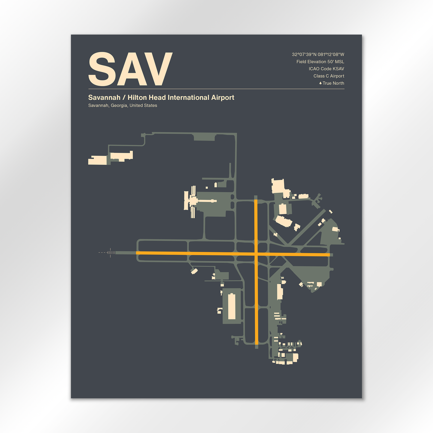 SAV Airport Diagram