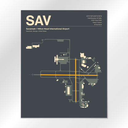 SAV Airport Diagram